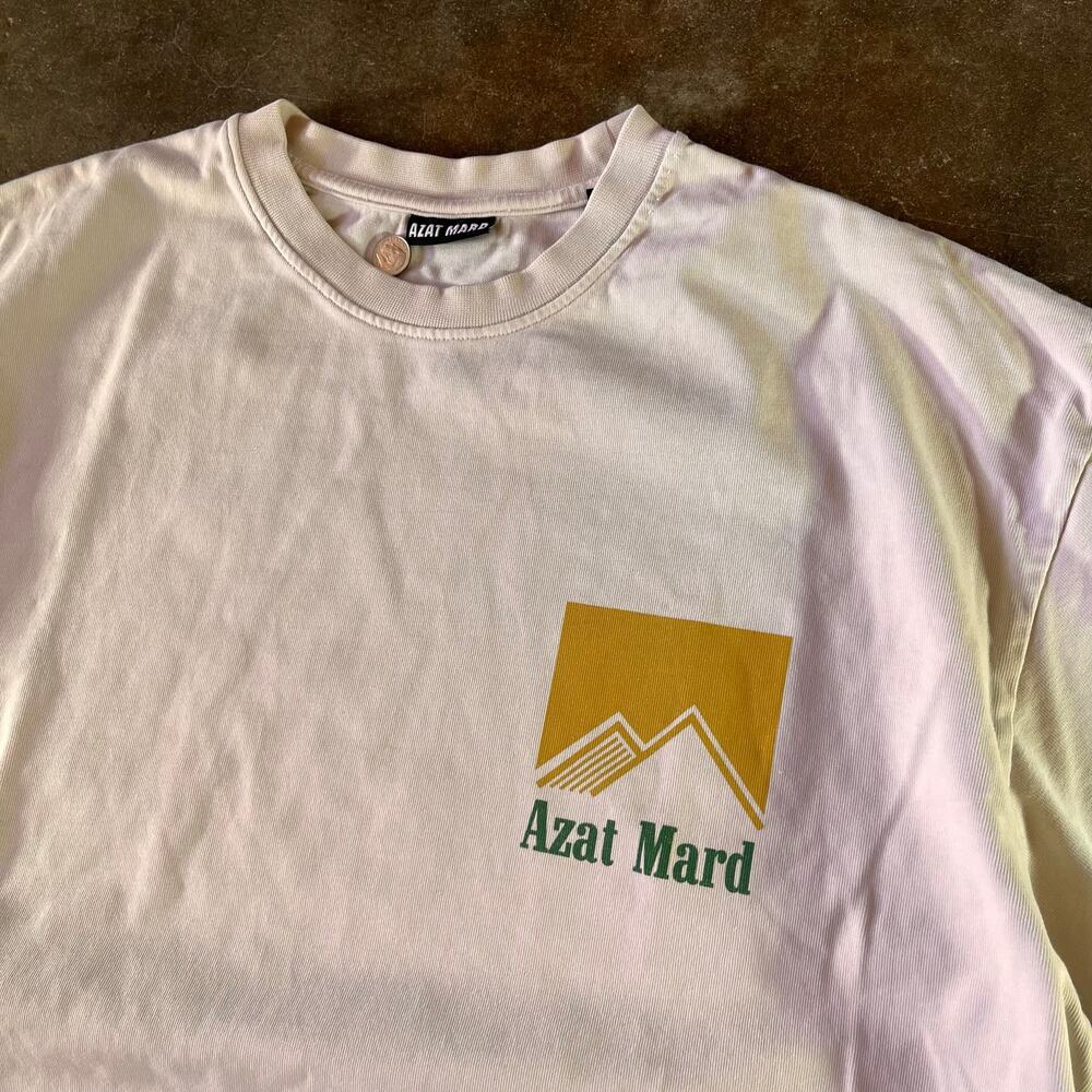 Men’s designer Azat mard “smoking kills” cigarette white t-shirt size L